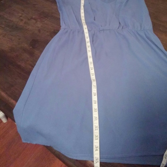 Alya lined blue dress Size Medium - Picture 6 of 8
